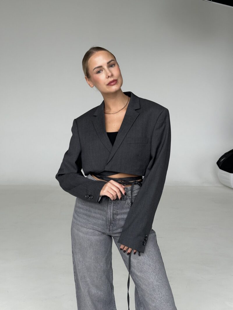 MINI GRAY Z WIĄZANIEM no4