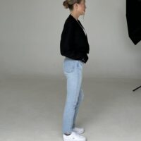 MINI WEŁNIANA CZARNA MARYNARKA no3