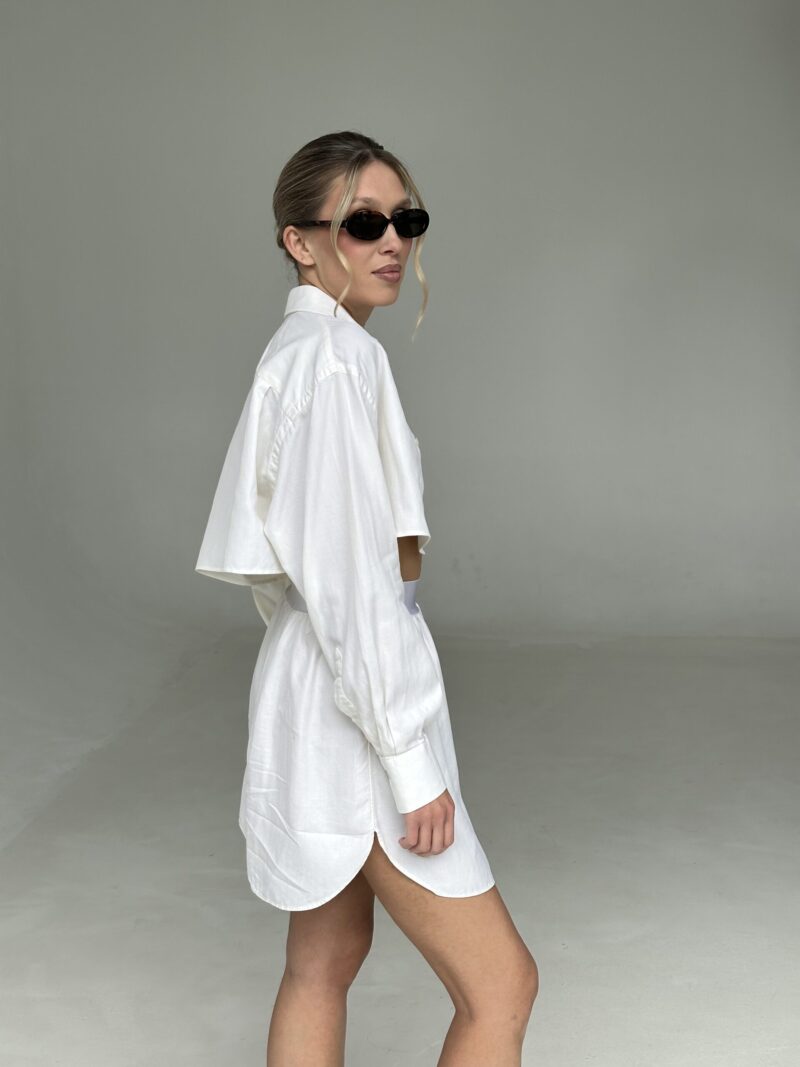 SET KOSZULOWY W KOLORZE MASEŁKOWYM