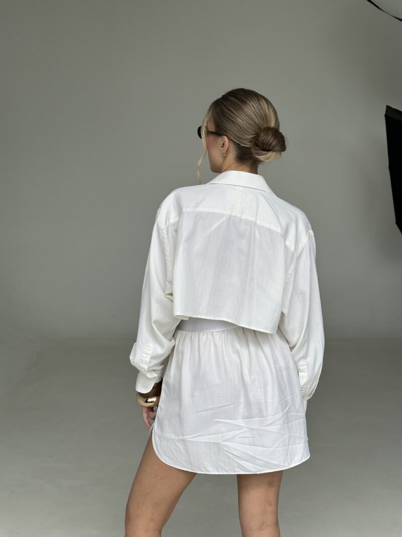 SET KOSZULOWY W KOLORZE MASEŁKOWYM