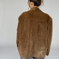 KURTKA BRĄZOWA Z NATURALNEGO ZAMSZU no1