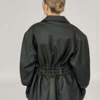 TALIOWANA CZARNA KURTKA ZE SKÓRY NATURALNEJ no2