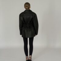 TALIOWANA CZARNA KURTKA ZE SKÓRY NATURALNEJ no3