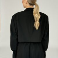 CZARNY SET MARYNARKA ZE SPÓDNICĄ no1