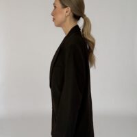 BRĄZOWY GARNITUR Z DELIKATNE PASKI