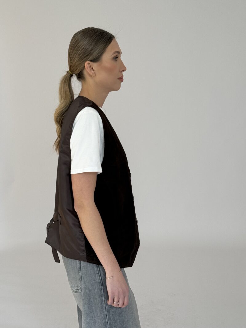 ZAMSZOWA BRĄZOWA KAMIZELKA