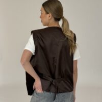 ZAMSZOWA BRĄZOWA KAMIZELKA