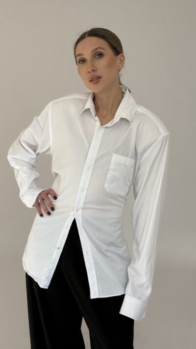 BIAŁA TALIOWANA KOSZULA no3