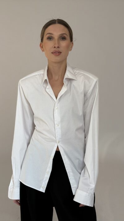 BIAŁA TALIOWANA KOSZULA no6